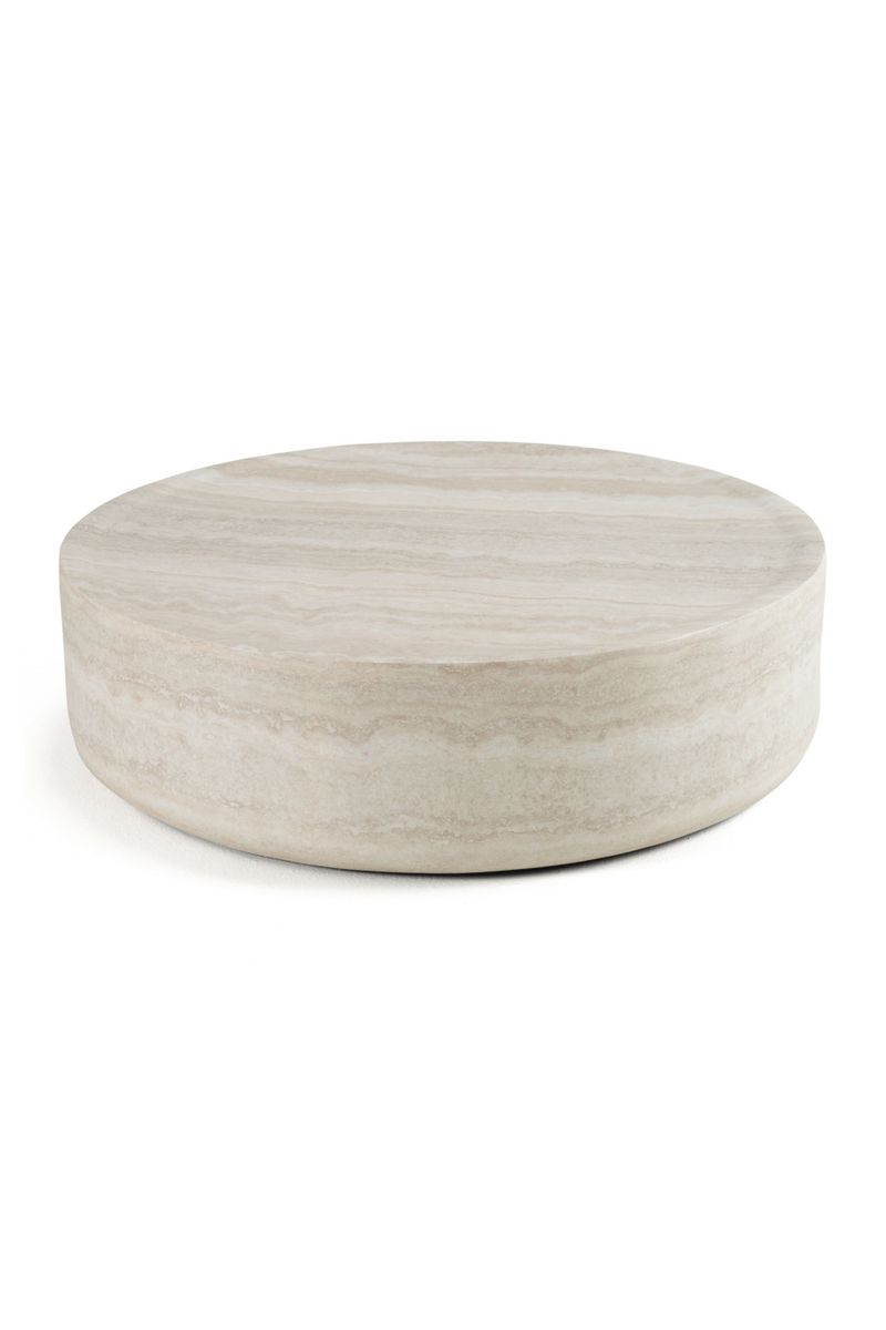 Round Travertine Coffee Table | OROA Modern Cozad | Oroatrade.com