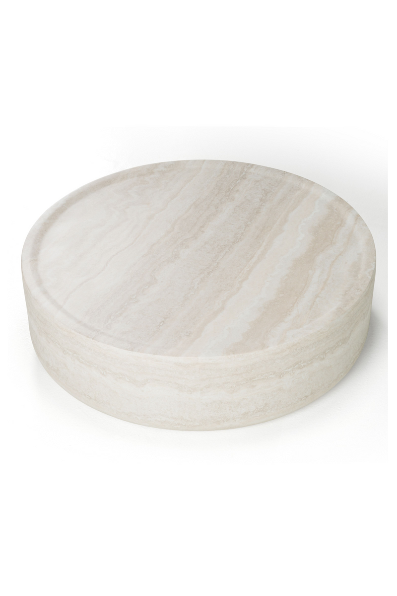 Round Travertine Coffee Table | OROA Modern Cozad | Oroatrade.com