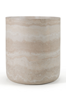 Round Travertine End Table | OROA Modern Cozad | Oroatrade.com