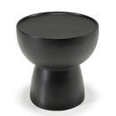 Black Fiberglass End Table | OROA Modern Akron