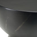 Black Fiberglass End Table | OROA Modern Akron