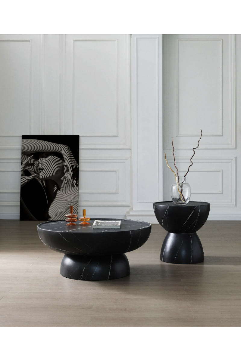 Black Fiberglass End Table | OROA Modern Akron | Oroatrade.com