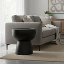 Black Fiberglass End Table | OROA Modern Akron