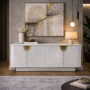 White 4-Door Sideboard | OROA Modern G1869
