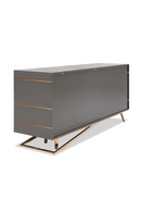 Rose Gold Inlaid 4-Door Sideboard | OROA Modern Katzu | Oroatrade.com