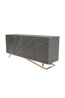 Rose Gold Inlaid 4-Door Sideboard | OROA Modern Katzu | Oroatrade.com