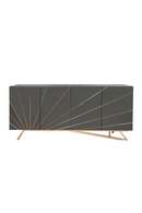 Rose Gold Inlaid 4-Door Sideboard | OROA Modern Katzu | Oroatrade.com