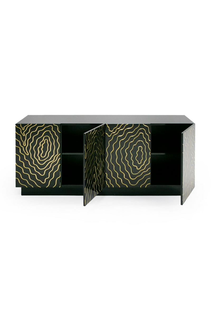 Gold Inlaid 4-Door Sideboard | OROA Modern Jonah | Oroatrade.com