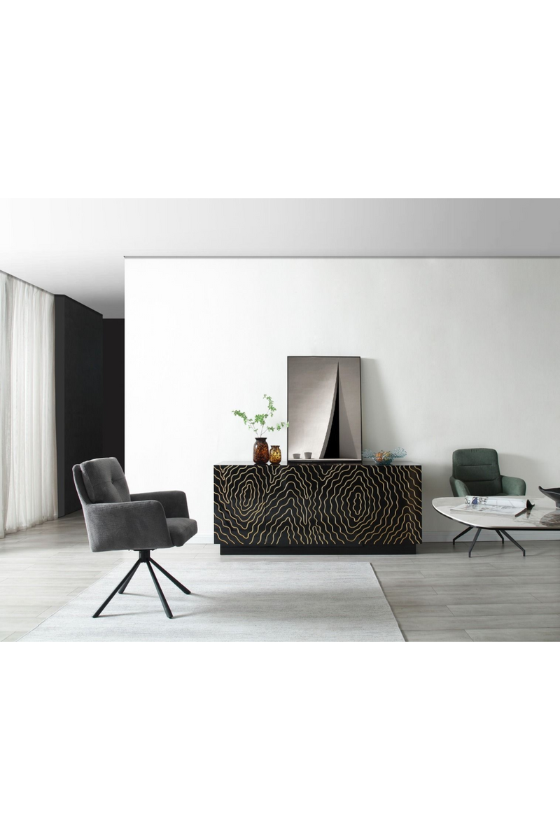 Gold Inlaid 4-Door Sideboard | OROA Modern Jonah | Oroatrade.com