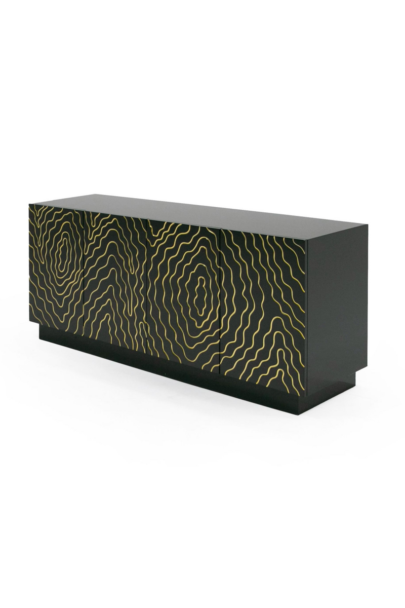 Gold Inlaid 4-Door Sideboard | OROA Modern Jonah | Oroatrade.com