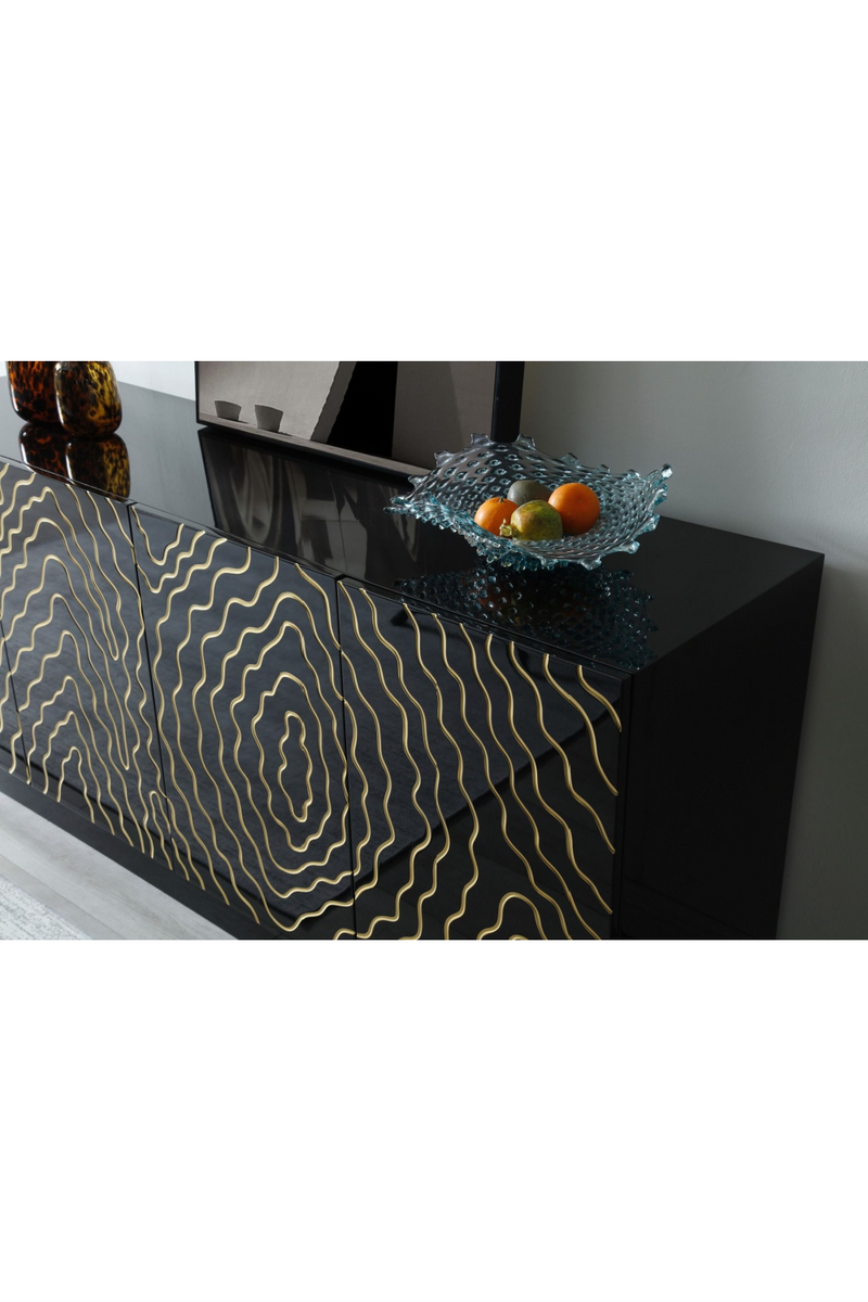 Gold Inlaid 4-Door Sideboard | OROA Modern Jonah | Oroatrade.com