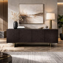 Brown Wood 4-Door Sideboard | OROA Modern Gerald