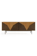 Geometric Patterned Oak Sideboard | OROA Modern Azteca | Oroatrade.com