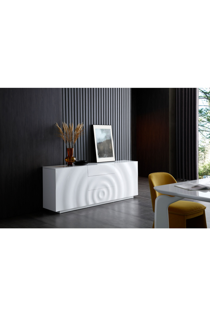 White High Gloss Sideboard | OROA Modern G2575 | Oroatrade.com