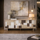 Multi-Colored Patterned Sideboard | OROA Modern G2578