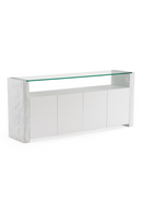 White Fiberglass Sideboard | OROA Modern Ashley | Oroatrade.com