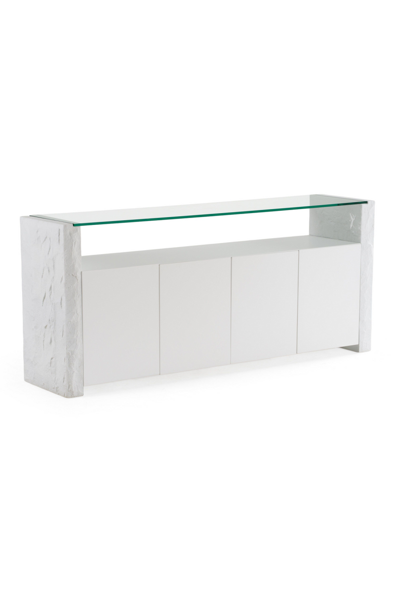 White Fiberglass Sideboard | OROA Modern Ashley | Oroatrade.com