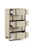 Beige Shagreen 5-Drawer Chest | OROA Modern Cartier | Oroatrade.com