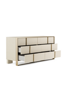 Beige Shagreen 6-Drawer Dresser | OROA Modern Cartier