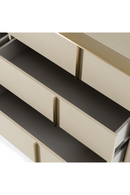 Beige Shagreen 6-Drawer Dresser | OROA Modern Cartier