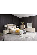 Beige Shagreen 2-Drawer Nightstand | OROA Modern Cartier | Oroatrade.com