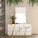 White 6-Drawer Dresser | OROA Modern Aspen