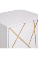 Gold Accent 2-Drawer Nightstand | OROA Modern Nixa | Oroatrade.com