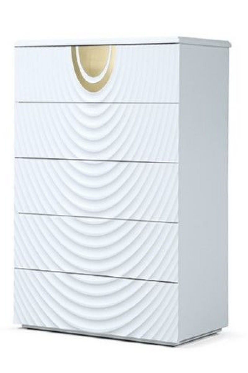 White 5-Drawer Chest | OROA Modern J1869 | Oroatrade.com