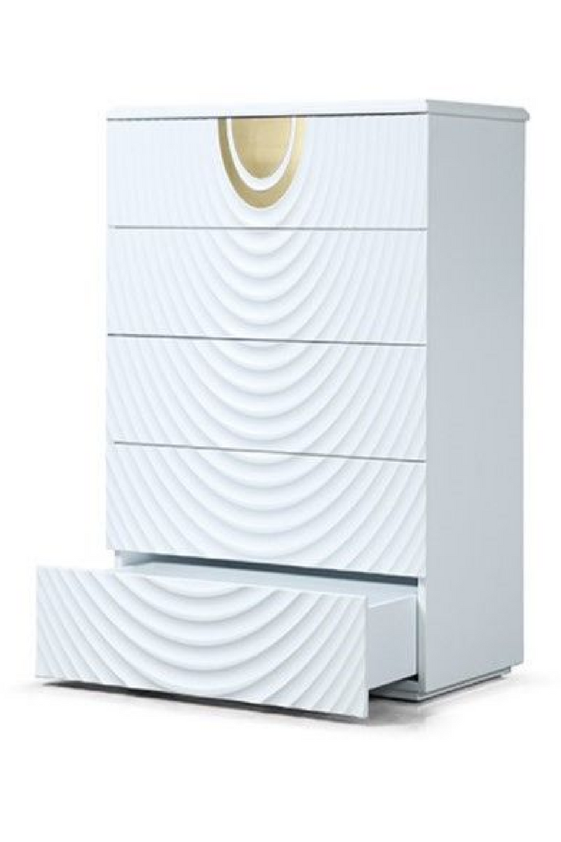 White 5-Drawer Chest | OROA Modern J1869 | Oroatrade.com