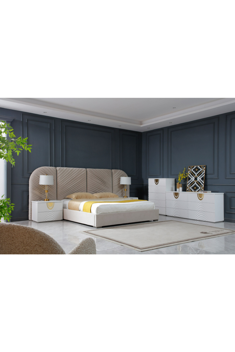 White 5-Drawer Chest | OROA Modern J1869 | Oroatrade.com