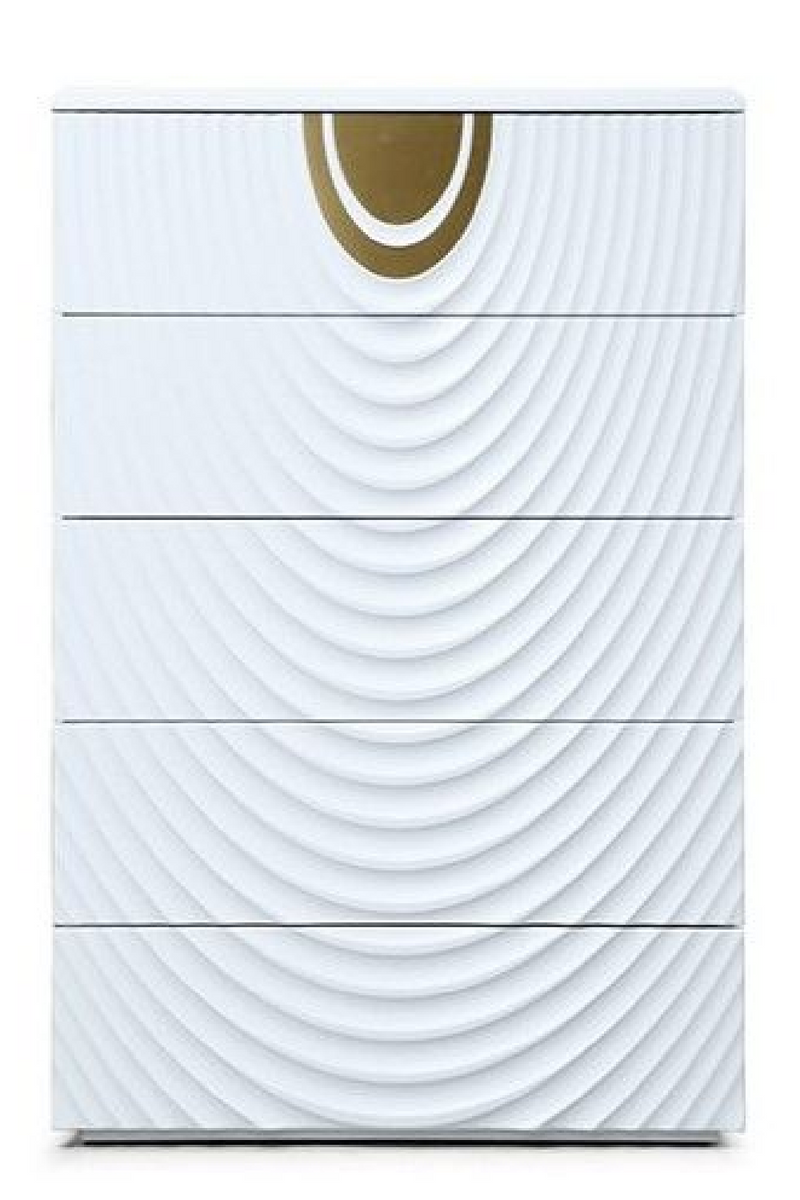 White 5-Drawer Chest | OROA Modern J1869 | Oroatrade.com
