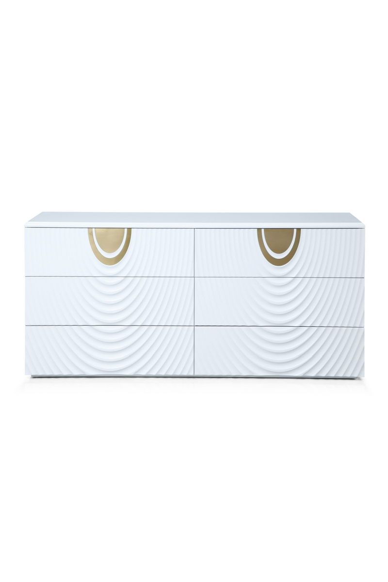 White 6-Drawer Dresser | OROA Modern J1869 | Oroatrade.com