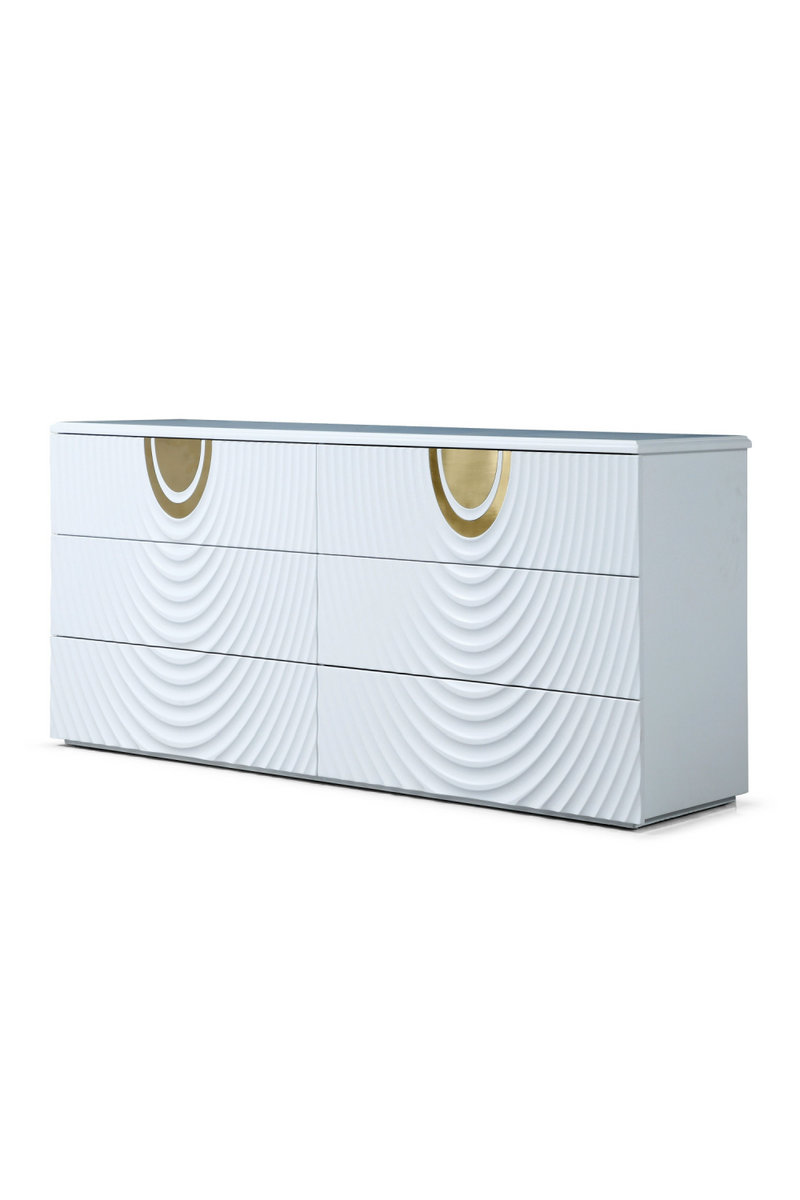 White 6-Drawer Dresser | OROA Modern J1869 | Oroatrade.com