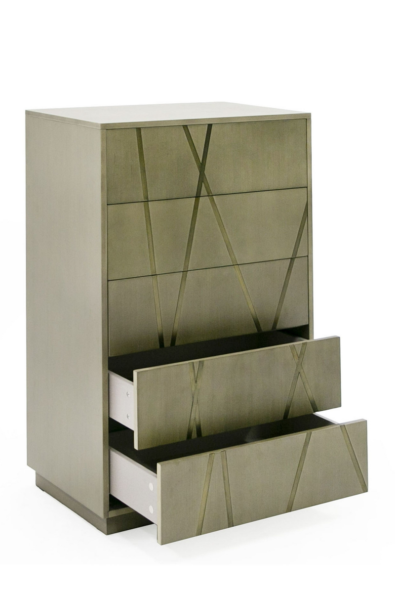 Birch Veneer 5-Drawer Chest | OROA Modern Nixa | Oroatrade.com