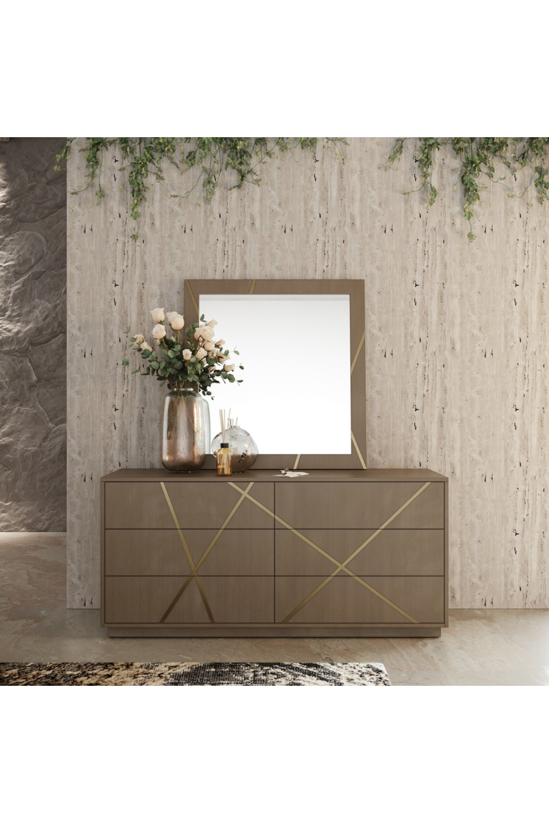 Birch Veneer 6-Drawer Dresser | OROA Modern Nixa | Oroatrade.com