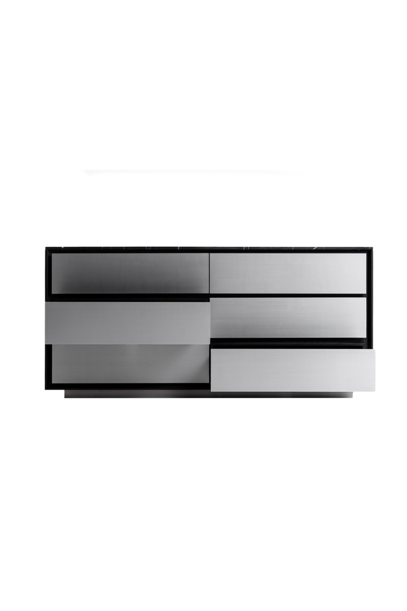 6-Drawer Aluminum Dresser | OROA Modern Concord | Oroatrade.com