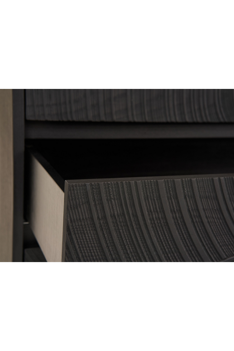 Matte Black Ash 6-Drawer Dresser | OROA Modern Cirque | Oroatrade.com