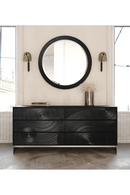 Matte Black Ash 6-Drawer Dresser | OROA Modern Cirque | Oroatrade.com