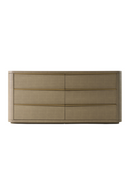 Beige Shagreen 6-Drawer Dresser | OROA Modern Lois | Oroatrade.com