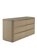 Beige Shagreen 6-Drawer Dresser | OROA Modern Lois | Oroatrade.com