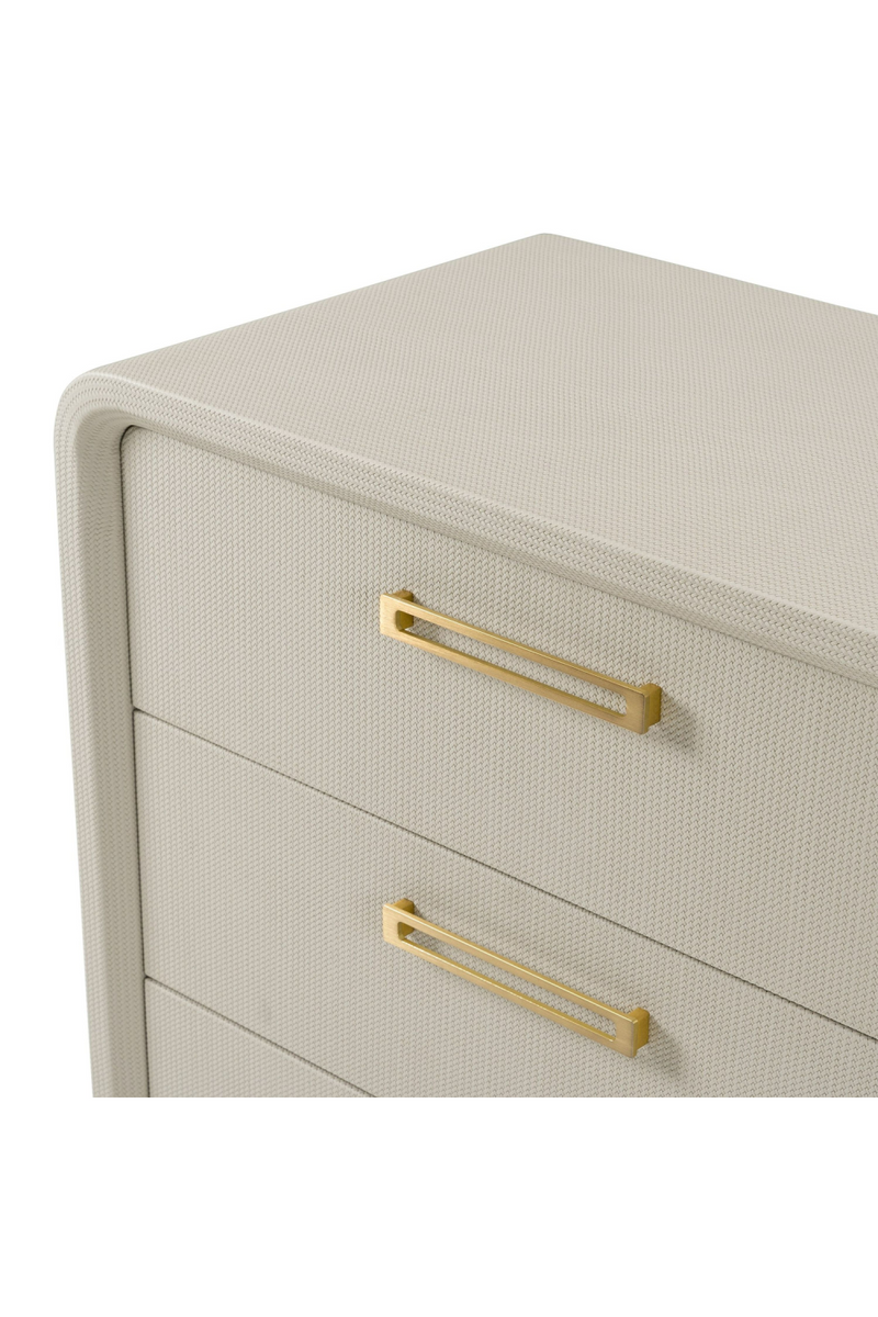 Beige Leatherette 6-Drawer Dresser | OROA Modern Florence | Oroatrade.com