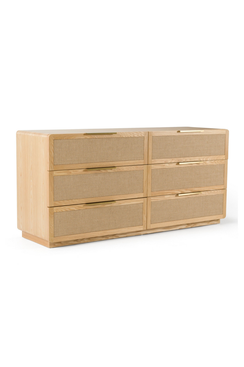 6-Drawer Rattan Dresser | OROA Modern Gavin | Oroatrade.com