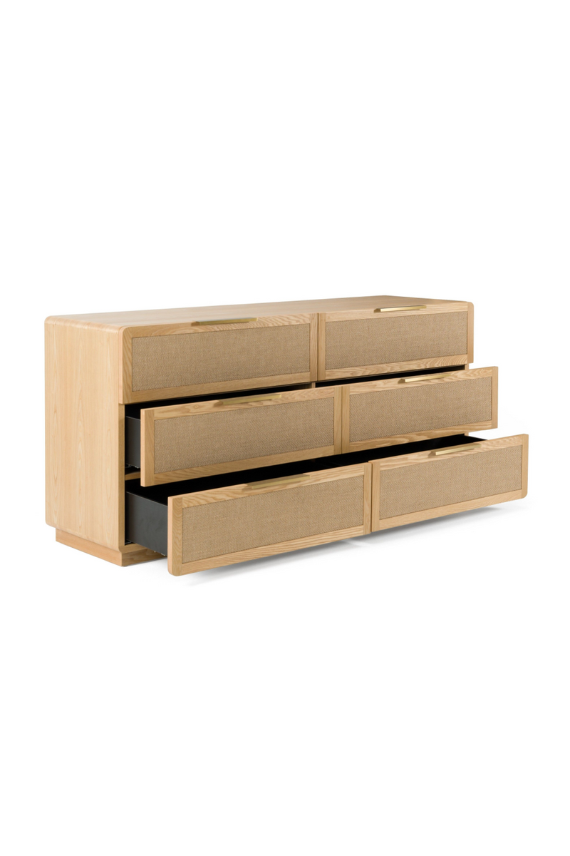 6-Drawer Rattan Dresser | OROA Modern Gavin | Oroatrade.com