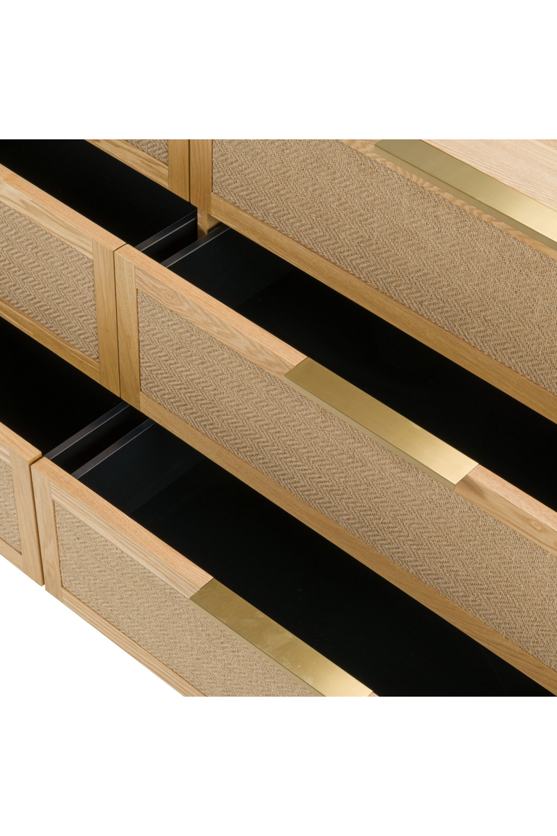 6-Drawer Rattan Dresser | OROA Modern Gavin | Oroatrade.com