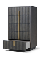 Distressed Black 5-Drawer Chest | OROA Modern Hortman | Oroatrade.com