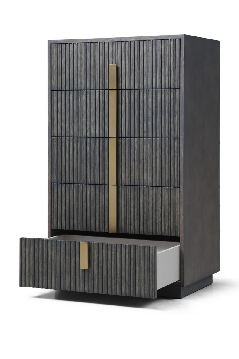 Distressed Black 5-Drawer Chest | OROA Modern Hortman | Oroatrade.com