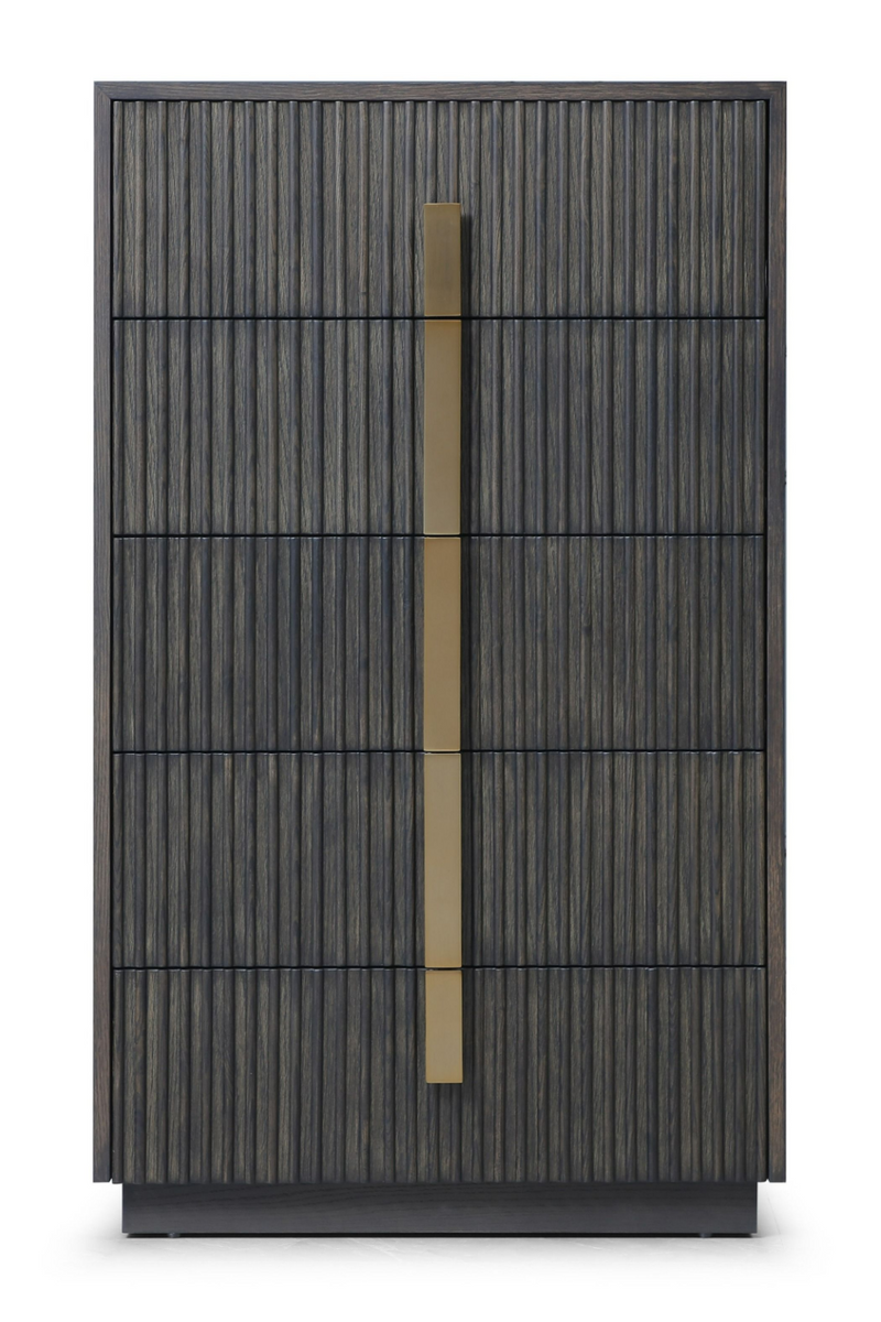 Distressed Black 5-Drawer Chest | OROA Modern Hortman | Oroatrade.com