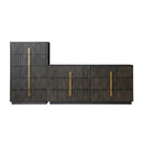 Distressed Black 6-Drawer Dresser | OROA Modern Hortman