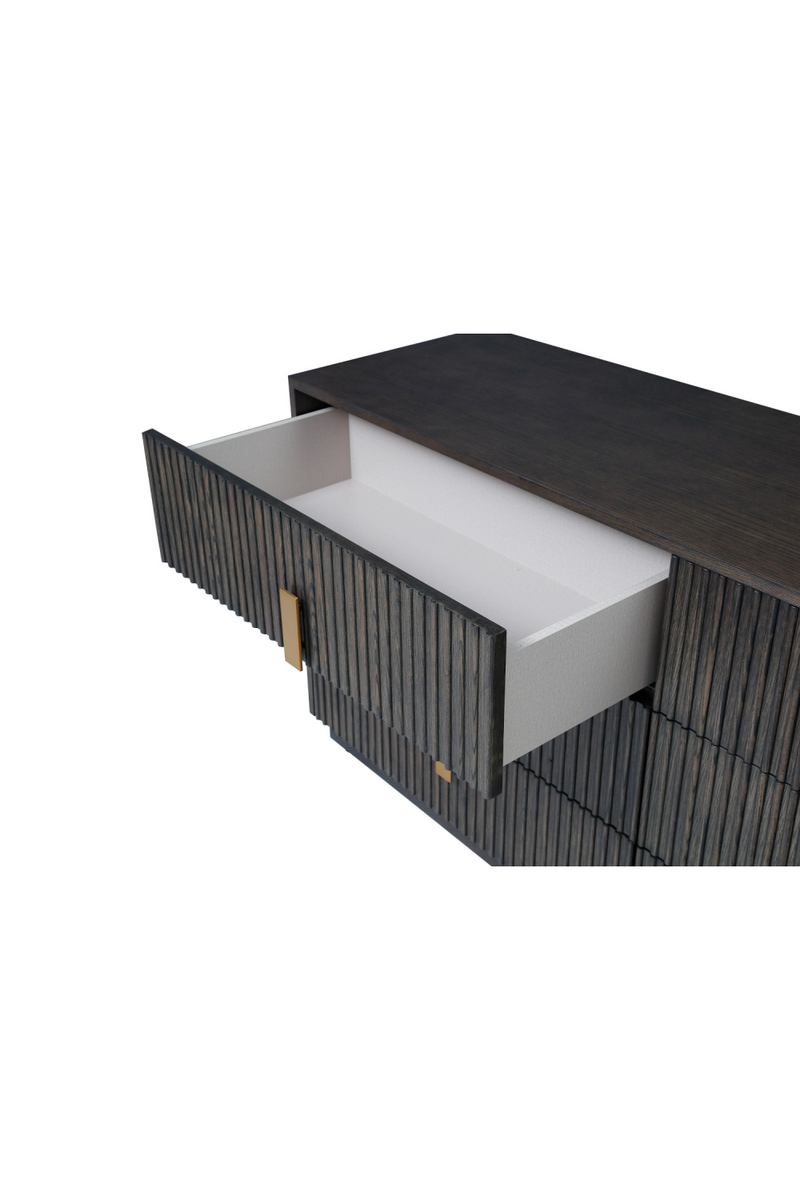 Distressed Black 6-Drawer Dresser | OROA Modern Hortman | Oroatrade.com