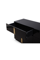 Mirrored Black 6-Drawer Dresser | OROA Modern Token | Oroatrade.com